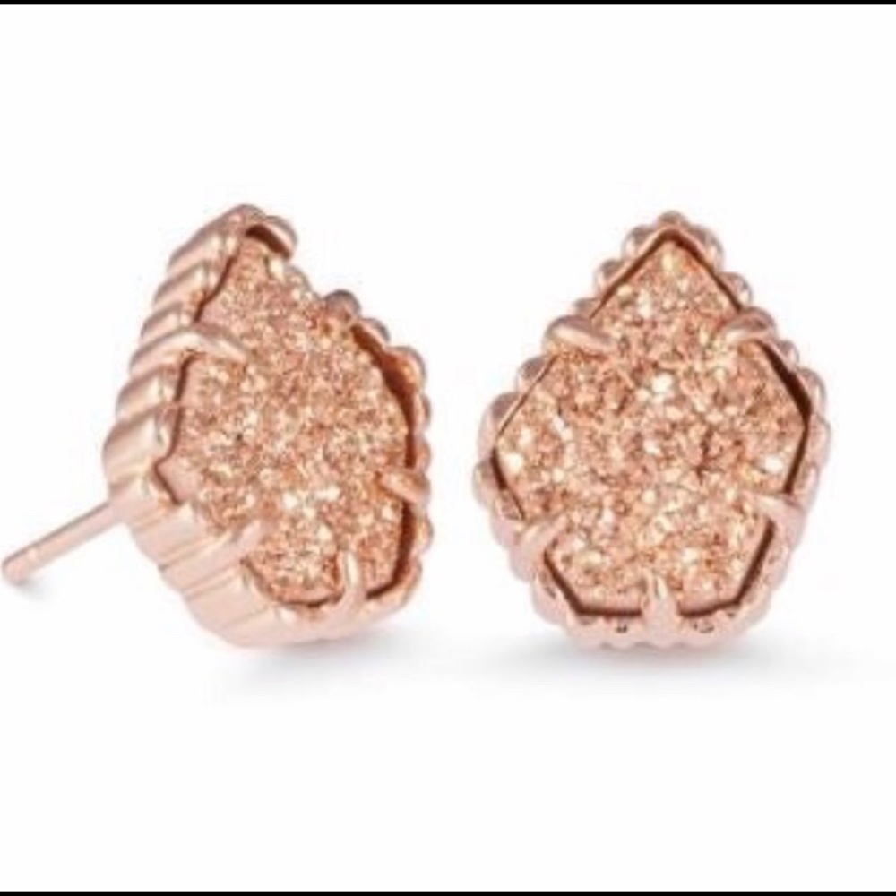 Kendra Scott Drusy Rose Gold Earrings